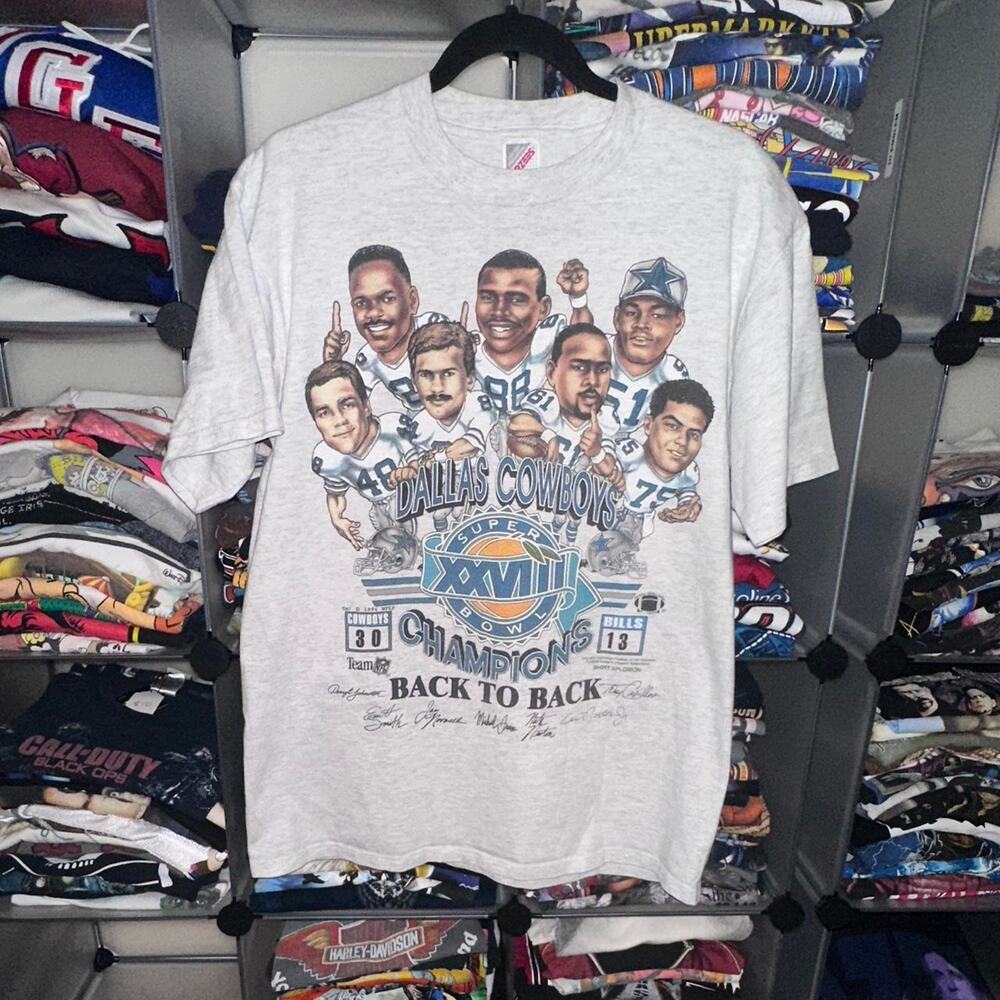 1994 Dallas Cowboys Super Bowl Champions Xplosion Caricature - Large 22x28.5